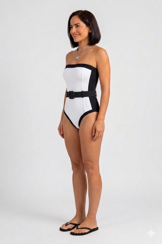 Costume Intero Passaro Noivinha Branca senza spalline