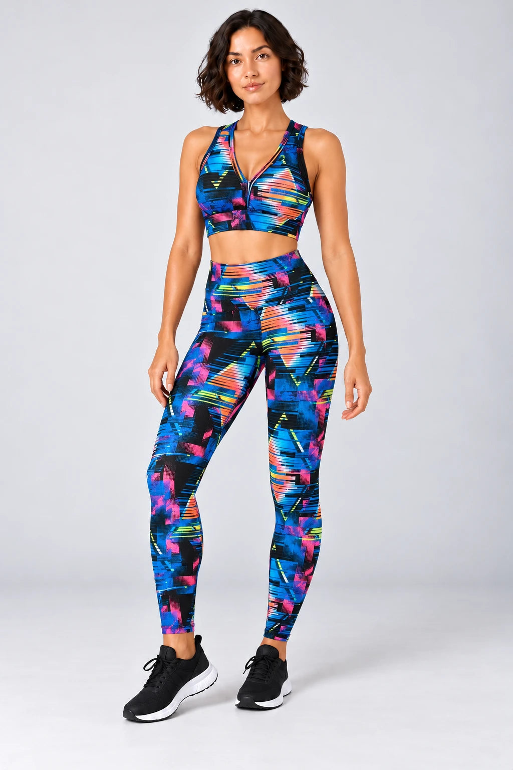 Completo Fitness in Suplex Stampato – Top e Leggings