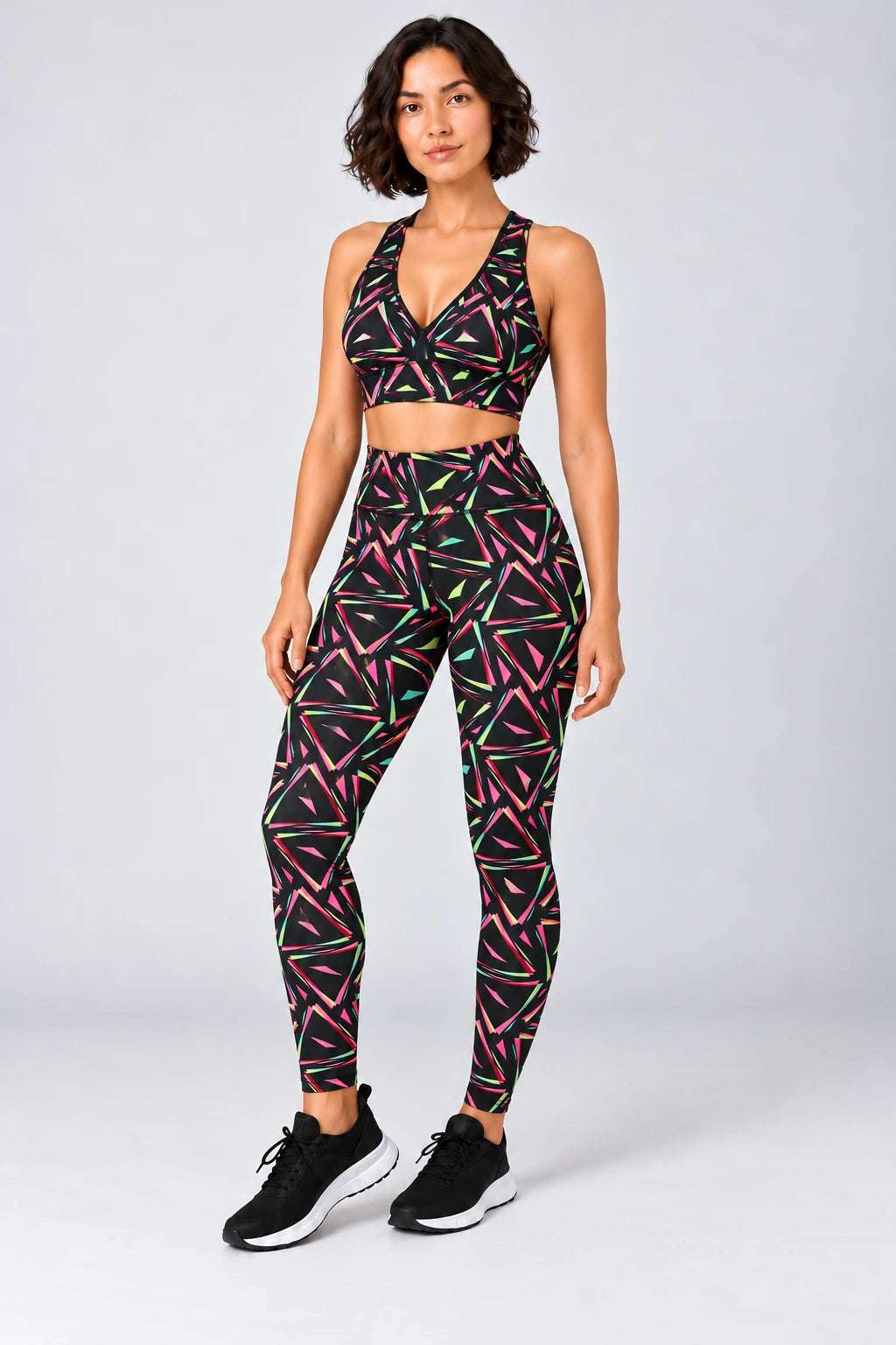 Completo Fitness in Suplex Stampato – Top e Leggings